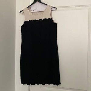 Loft Dress / Size 4 / Black & Cream